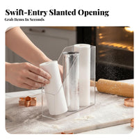 Quadruple-function Film Dispenser Space Saving Household Storage Easy to Install for Pantry