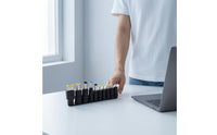 10 Pieces Black DC Adapter Conversion Plug Set Color-Coded Laptop Power Adapter Plug Plastic Body