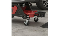 Rolling Automotive Seat Movable Repair Seat Stool with Tool Trays Heavy-Duty Rolling Stool with Tool Trays for Automotive Specialists, Garage