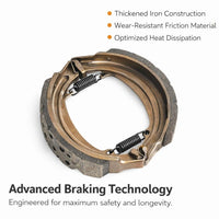 Electric Tricycle Brake Shoe Fit Various Types, Wear-Resistant Drum Brake Pad Shoe for Tricycle Repair, Sturdy Brake Shoe for High Intensity Braking