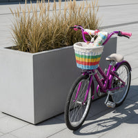 Children's Front Cycle Basket Easy to Install Kids Bike Basket Riding Accessory for Young Children, Girls