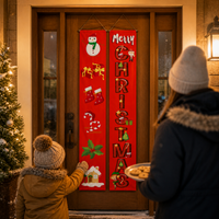 Christmas Holiday Party Decorative Door Banner Couplets