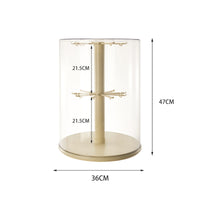 Rotating doll Display Case Clear Display Case with Space-Saving System-Saving Organizer for Bedroom