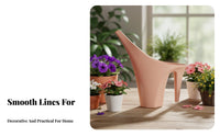 Long Spout Watering Can Ergonomic Handle Long Spout Watering Pot Indoor Plant Waterer Stylish Design Modern Plastic Waterer
