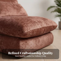 Nordic aesthetic FlowerShaped Recliner Foldable Adjustable Floor Lounger Plush Cushioning Lounge Chair Thickly Padded for Students, Meditators, Balcony, Living Room, perusing alcove, Apartment