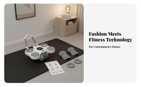 Abdominal Wheel with Elbow Support Ergonomic Design Automatic Return Ab Wheel Midsection Exercise Wheel Quiet Function for Women