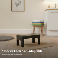 Anti-Slip toilet footrestting Stool Universal Fit C-Shaped Potty Stool Ergonomic Design Footrest Sturdy assistance for Pregnant Women, Healthaware Individuals, Children, Restroom, Small areas, Home