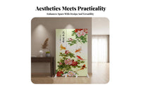 Foldable Design Movable Partition with 'Fu' Character Chinese aesthetic Room Divider Good Fortune Symbol Folding Screen Minimalist Aesthetic for Interior Decorators, Culture fans, Office Workers, Entryway, Bedroom, Studio Apartment