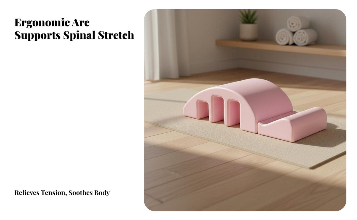 Improves Posture Pilates Spine or Increases Flexibility Pilates Arc Barrel Ergonomic Curve Design Spinal Alignment Tool Core Strength Training for Physical Rehabilitation Patients, Office Workers, Beginners, Home Gym, Stretching Routines, Workout Sessions