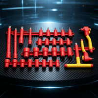 30 Pieces Heavy-Duty Automotive Repair Tool Kit High-Voltage Insulated Tool Kit Portable Insulated Hand Tools Sturdy for Electricians