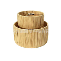 Handwoven Raffia Lampshade for Pendant and Wall Lamps