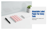 Writable Label Sticker, Name & Price Label, Multi-Purpose Office Label, Easy to Use, Strong Hold, For Files, Products