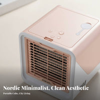 USB Desktop Cooling Fan Cools, Humidifies, and Purifies Mini Water-Cooled Chiller Three Settings Desktop Air Chiller for Students, Dorm Room