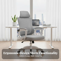 Ergonomic Recliner with Footrest 360° Swivel for Study Room, Bedroom, Students