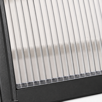 Entry Door Window Awning, Rain Shelter, Retrofit, Polycarbonate, Depth 100cm, Weather Resistant, Sun Shade