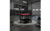 Repair Specialist Stool with Tool Tray Rolling Stool with Storage Wear-Resistant Garage Seat for Car Cleaners