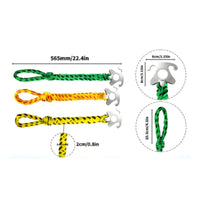 316 Stainless Steel Towable Quick Connector Heavy Duty Inflatable Towable Connector Braided Rope Boating Equipment for River