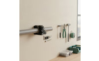 Pipe Clamp Stable Tube Clamp Pipe Fixture with Hex Key Adjustable Bracket Non-Slip for DIYers, Workshop, Utility Room