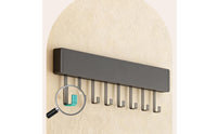 No-Drill Option over Door Hook Rack Space Saving over the Door Hook Versatile Installation Wall Mounted Coat Rack Heavy Duty for Renters, Students, Bedroom, Entryway, Closet, Bathroom