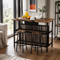 kitchen island with stools