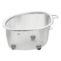 Kitchen Sink Drainer and Sink Strainer, Stainless Steel Leftover Food Strainer with Suction Cup, Home Kitchen Dishwashing Sink Net for Waste