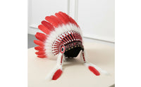 Feather Headdress Costume American Indian Style Headwear Dramatic Headband with Feathers for Cosplayers, Entertainers, Stage Performances, Photography