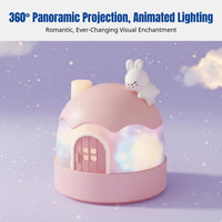 Star Projector Lamp for Kids, Music Box Night Light, Girls Birthday Gift, Ceiling Galaxy Projector, USB Rechargeable