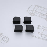 4 Pieces Crossbar End Flexible Cap Rubber End Protectors Pliable Accessories for Luggage Rack