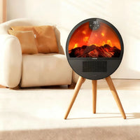 Modern Heater with Flame Display Decorative Electric Fireplace Cozy Fireplace Heater Portable for Bedroom