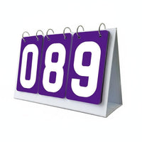 3 Digit Scoreboard Smooth Flipping Tabletop Score Board Freestanding Design Manual Flip Score Counter for Coaches, Referees, Tournaments, Gym Class