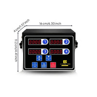 LED Multi-Channel Kitchen Timer Industrial Commercial Kitchen Timer Sturdy Precision for Chefs, Cooks