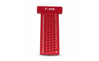 Perforated Woodworking T-Shaped Ruler Ruler Laser Engraved Precision Marking T Rule Long-Lasting Scriber Marking Line Ruler Sturdy for Carpenters