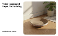 Oval Nailing Bowl Sturdy and Wear-Resistant Oval Nailing Board Dense Cardboard Feline Nailer for Kittens, Small Areas, Indoors, Bedroom