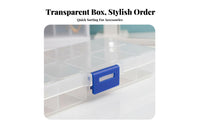Miniature compartment Box Transparent Jewelry Container Anti-Oxidation for Handbag
