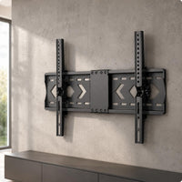 Black Finish Articulating Tv Mount Metal Slim-Line Tv Wall Mount Adjustable Home Hardware Foldable