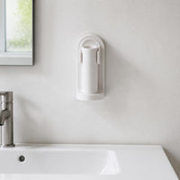 INS Style Wall-Mounted Toothbrush Holder with Suction Cup Mirror for Bathroom