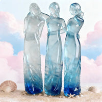 Sisters Sculpture Symbolic Friendship Statue Decorative Art Piece for Shelf