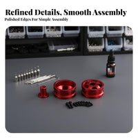 1/16 Scale Metal Wheel Hubs Long-Lasting Construction Performance Wheel Hub Set RC Vehicle Aluminum Rims Wear Resistant Model