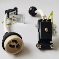 Junction Box with GU10 Lamp Holder for DIY Lighting, GU10 Ceramic Base with Terminal Block for Home Lighting Repair, 2A 250V, Fast Delivery