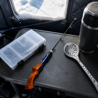Chameleon Ice Fishing Rod Set with Mini Portable Reel for Winter Fishing