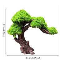 Realistic Design Artificial Welcome Conifer Tree Handmade Bonsai Accessory for DIY Enthusiasts, Rockery, Terrarium, Desktop