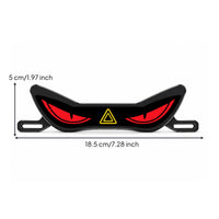 LED License Plate Light with Eye Design Decorative Motorcycle License Plate Light Slim Lighting Compact for Motorcyclists, Night Riding