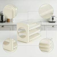 Egg Storage Box Complimentary Egg Container with Sliding Trays Food-Grade