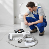 Non-Electric Bidet Attachment Gunmetal Gray for Home