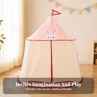 Peaked Roof Indoor Children's Play Tent Small Flag Conical Play Tent Framed Lightweight