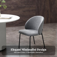 Nordic Curvedspine Padded Seat Modern Minimalist Dining Room Chair Light Luxury Household Furniture Designer Inspired for homeowners, Interior Designers, Restaurant Owners, Kitchen, Home Office