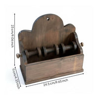 Distressed Tabletop Display Shelf Decorative Home Decor Stable Storage Furniture for Photo Staging
