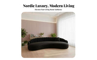 Curved Sectional Sofa Luxury design Curved Backrest Sofa Modern Design Lounge Seating for Business Owners, Office Managers, cosmetics studio, Waiting Room
