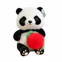 Panda Bear Stuffed Animal Cute Design Panda Stuffed Toy Soft and Cuddly for Children, Little Ones, Playroom, Bedroom