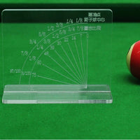 Printed Markings Billiards Angle Stand Transparent Angle Guide Board Acrylic Cue Target Practice Aid Tabletop